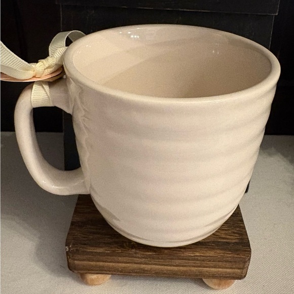 Rae Dunn White Coffee Mug with Black Lettering - Picture 3 of 3